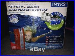 Intex krystal clear salt water system for above ground pool