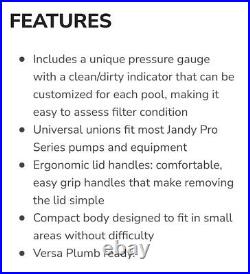 JANDY CS200 Pro Series 200 Sq Ft Single Element Pool Filter System Zodiac Versa