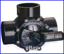 Jandy 4715 3-Way 1-1/2 to 2 Neverlube Positive Seal Swimming Pool Valve