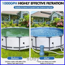 KimFilter Pro Series 1000 GPH Above Ground Pool Filter Pump, Powerful Pool Ca KimFilter Pro Series 1000 GPH Above Ground Pool Filter Pump, Powerful Pool Ca