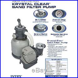 Krystal Clear Sand Filter Pump Intex 2100GPH Above Gound Pool Saltwater System