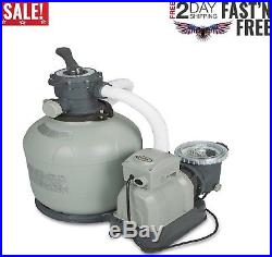 Krystal Clear Sand Filter Pump for Above Ground Pool, Works with Saltwater