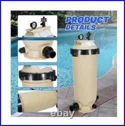 Loosoo Single Cartridge Pool Filter Pump Assembly 160316 100 Square Feet 100 GPM Loosoo Single Cartridge Pool Filter Pump Assembly 160316 100 Square Feet 100 GPM