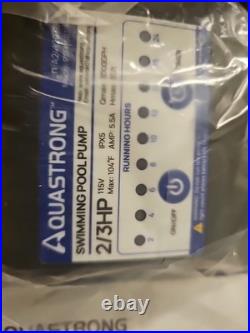 MEW, AQUASTRONG 14in Sand Filter Pump fomm 3000 GPH (14in) With 2/3 Timer, Grey