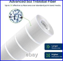 MeQuriac CL340 Pool Filter Cartridges Compatible with Jandy CV340 4 PACK