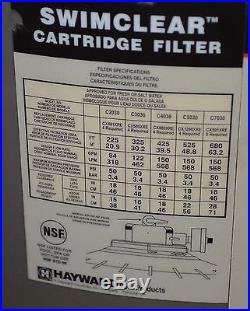 NEW Hayward 425 Sq Ft Swim Clear Swimming Pool Swimclear Cartridge Filter C4030