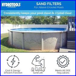 NEW HydroTools 12 Inch Above Ground Swimming Pool Sand Filter Pump System