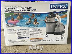 NEW Intex 1200 GPH Krystal Clear Sand Pool Filter Pump Set 110-120 Volt 28643EG