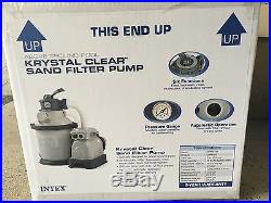 NEW Intex 1200 GPH Krystal Clear Sand Pool Filter Pump Set 110-120 Volt 28643EG