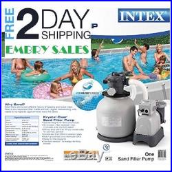 NEW Intex Krystal Clear Sand Filter Pump for Above Ground Pools 16 Inch 3000 GPH