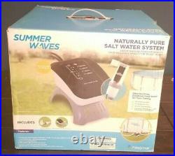NEW Summer Waves Salt Water Pool System Above Ground Pools 7000 Gallon