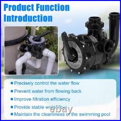 New 2in Side Mount Pro Series SP0715X62 Multiport Backwash Valve for Hayward
