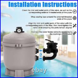 New 2in Side Mount Pro Series SP0715X62 Multiport Backwash Valve for Hayward