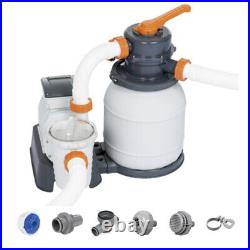 New Bestway 58498E 1500Gallon Sand Filter Pump For Above Ground Swimming Pool US