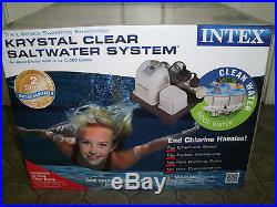 New Intex Krystal Clear Saltwater System Swimming Pool Chlorinator 28663EG