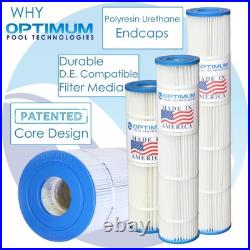 New Pool Filter Cartridge 4 Pack Replacement for Pentair Quad DE 100 USA Made