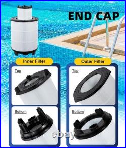 New Pool Filter Cartridge Set for Sta-Rite System 3 S8M150 450 Sq Ft