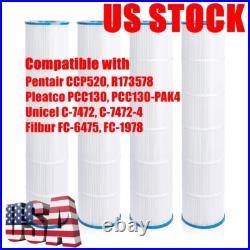 PCC130-PAK4 Pleatco Pool Filter For Clean & Clear Plus 520 C-7472 FC-1978 CCP520