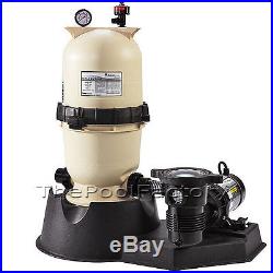 PENTAIR CC75 Above Ground Swimming Pool CARTRIDGE FILTER SYSTEM with 1HP PUMP