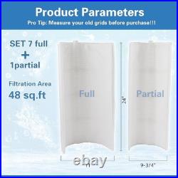 PFS2448 DE Pool Filter Grids 48 Sq. Ft, Compatible with Hayward Pro-Grid DE4820