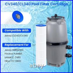 PJAN85 Pool Filter 4 Pack Cartridge for Jandy CL340 & CV340, R0554500, C-7459