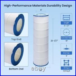 PLF150A Pool Filter Cartridges Replaces Pentair CC150 CCRP150 150 ft 2 PACK