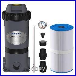 POOLPURE PFT-AF50 Cartridge Pool Filter Tank&Element for Above & Inground Pools POOLPURE PFT-AF50 Cartridge Pool Filter Tank&Element for Above & Inground Pools