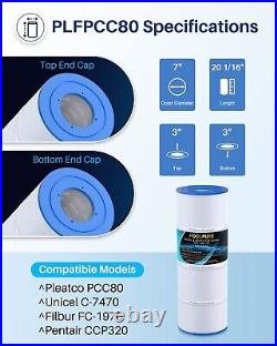 POOLPURE PLFPCC80 Pool Filter Replaces Pentair CCP320 Pleatco PCC80-PAK4