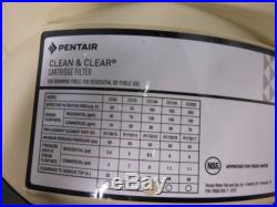 Pentair 160316 Clean & Clear Fiberglass Polypropylene Tank Cartridge Pool Filter