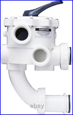 Pentair 261152 2 Threaded Multiport Valve Pool Spa D. E. Filter White Pentair 261152 2 Threaded Multiport Valve Pool Spa D. E. Filter White