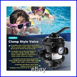 Pentair 262506 1-1/2-Inch 6-Way Clamp Style Valve Replacement Pool and Spa Sand