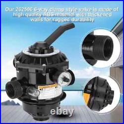 Pentair 262506 1-1/2-Inch 6-Way Clamp Style Valve Replacement Pool and Spa Sand