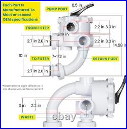 Pentair 2 Multiport Valve 7.5 Centers for Triton and Quad Filters 261055
