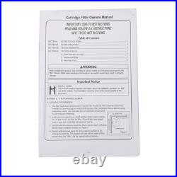 Pentair Clean + Clear Single Cartridge EC-160317 150 Sq. Ft fits Pools/Spas NSF Pentair Clean + Clear Single Cartridge EC-160317 150 Sq. Ft fits Pools/Spas NSF