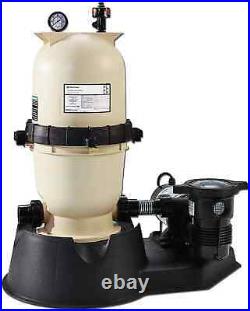 Pentair EC-PNCC0100OE1160 Above Ground Pool Cartridge Filter System Brown