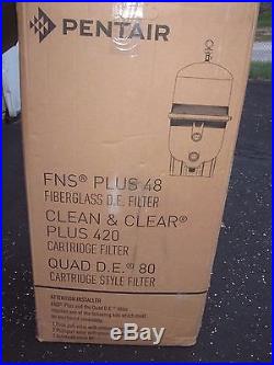 Pentair FNS Plus 48 DE Swimming Pool Filter 180008 with chipped base. Spa
