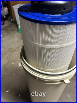 Pentair High Flow Cartridge Pool Filter Tank with Spring Loaded Lock Ring