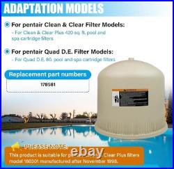Pentair Lid Tank Assembly Replacement Pool and Spa Filter (420 Model) 178581