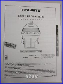 Pentair Sta-rite Sd Series Modular D. E. Filter System 3 S7md60 / 25023-0160s
