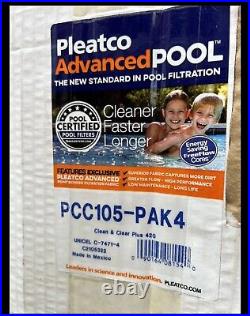 Pleatco PCC105-PAK4 Clean & Clear Plus 420 Pool Filter 4 Pack
