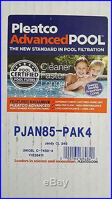 Pleatco PJAN85-PAK4 Replacement Cartridge For Jandy Ind CL 340