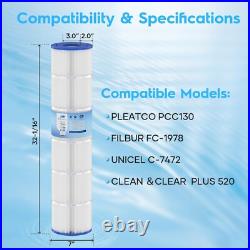 PoolNeat CCP520 Pool Filters Cartridge Pentair Clean & Clear Plus 520 4 Pack PoolNeat CCP520 Pool Filters Cartridge Pentair Clean & Clear Plus 520 4 Pack