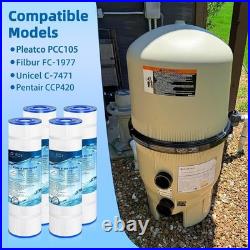 Pool Filter 4-Pack, Fits Pentair Clean & Clear Plus 420, Replaces PCC105