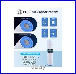Pool Filter Cartridge, 4 Pack, Replaces Jandy CL580, CV580, 145 sqft