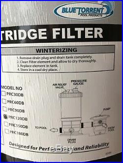 Pool Filter Cartridge/ Blue Torrent Prc120db