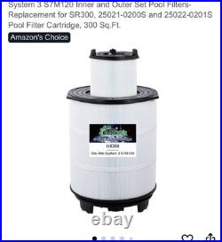 Pool Filter Cartridge Set for Sta-Rite S7M120-Replaces 25021-0200S & 25022-0201S