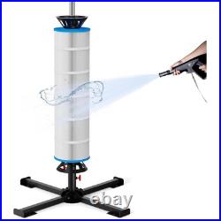 Pool Filter Cleaner Stand Tool Heavy-Duty Steel