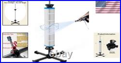 Pool Filter Cleaner Stand Tool Heavy-Duty Steel