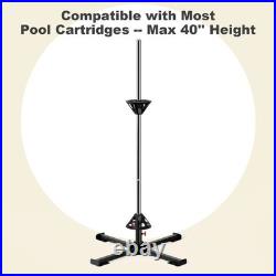 Pool Filter Cleaner Stand Tool Heavy-Duty Steel