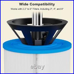 Pool Filter Cleaner Stand Tool Heavy-Duty Steel